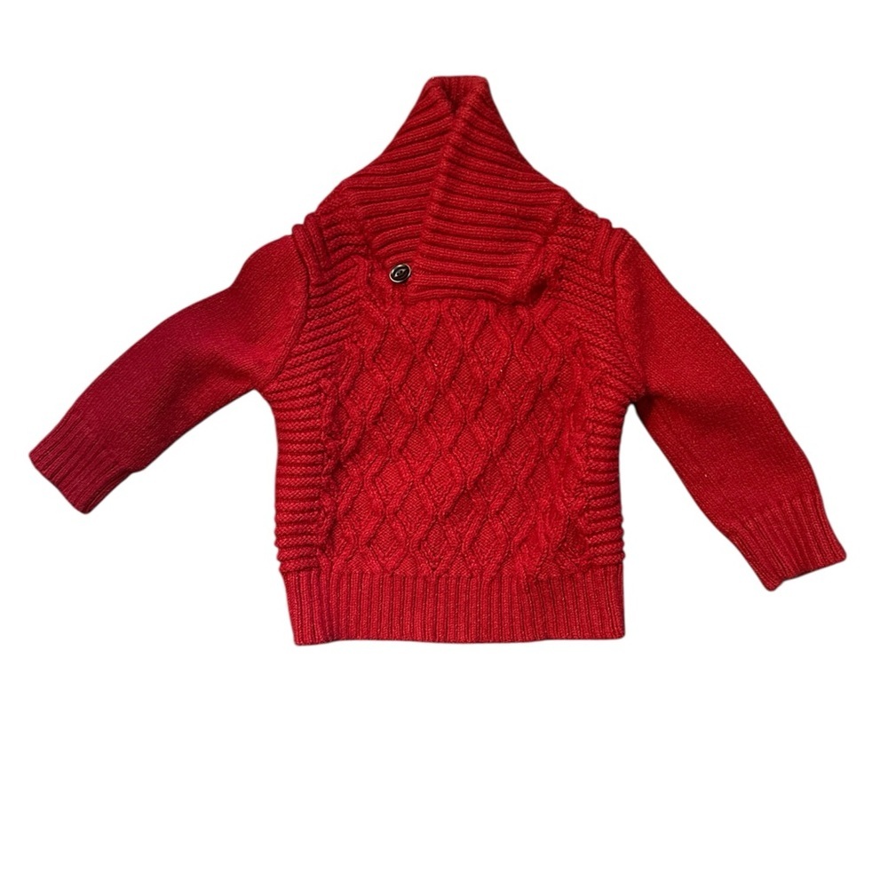 12-18mo Red Knit Kids Sweater